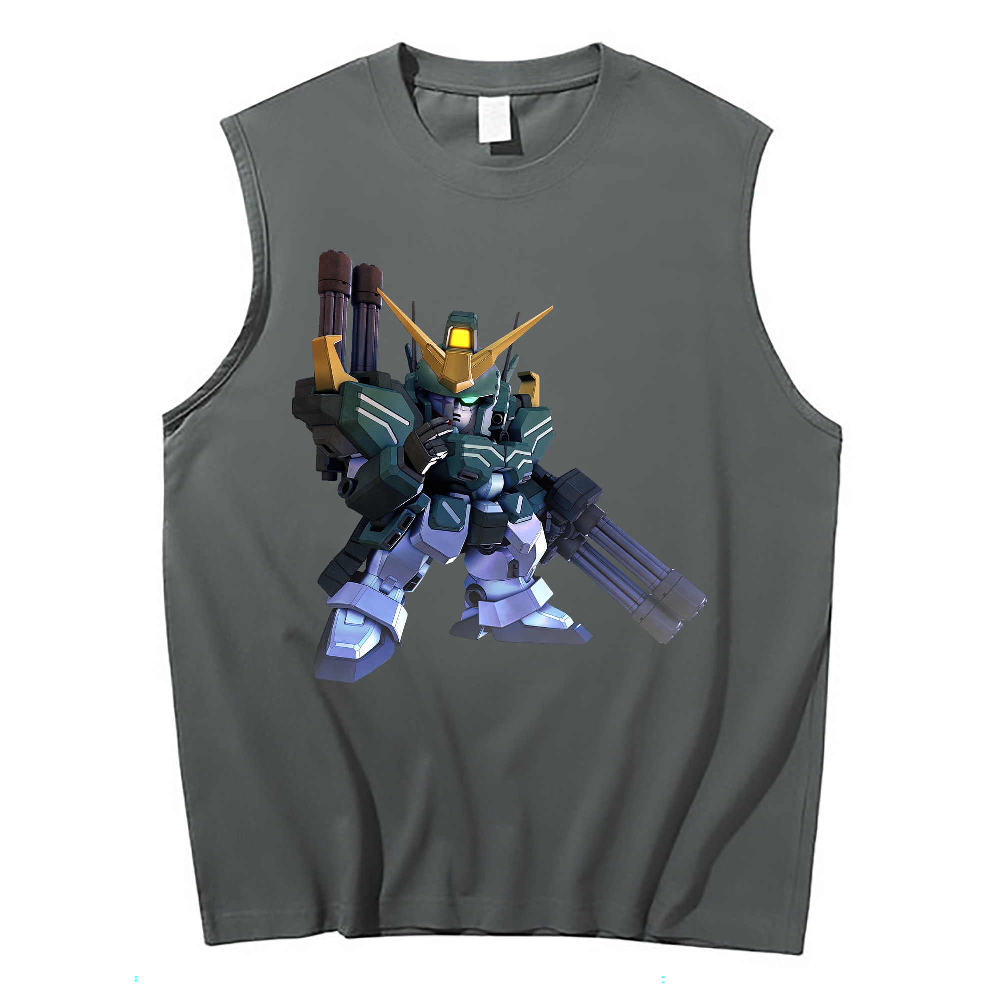 （画像用） 機動戦士ガンダム Mobile Suit Gundam コットン100％タンクトップ（フロントプリント）